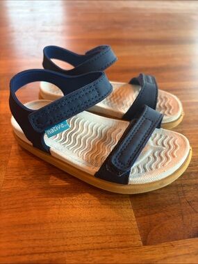 Native Kids Navy Blue Velcro Sandals toddler 9